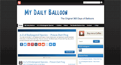 Desktop Screenshot of mydailyballoon.com