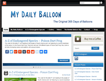 Tablet Screenshot of mydailyballoon.com